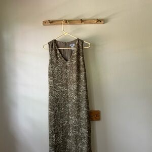 Old Navy Olive Patterned Maxi Dress